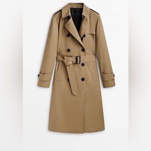 Massimo Dutti trench coat with belt Small